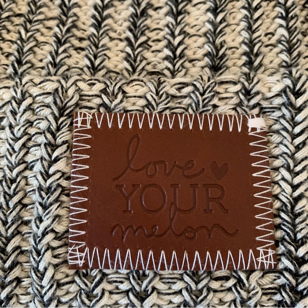 Two Love Your Melon Speckled Unisex Knit Beanies - Picture 5 of 7